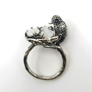 Bird's Nest Ring | Moonstone Ring